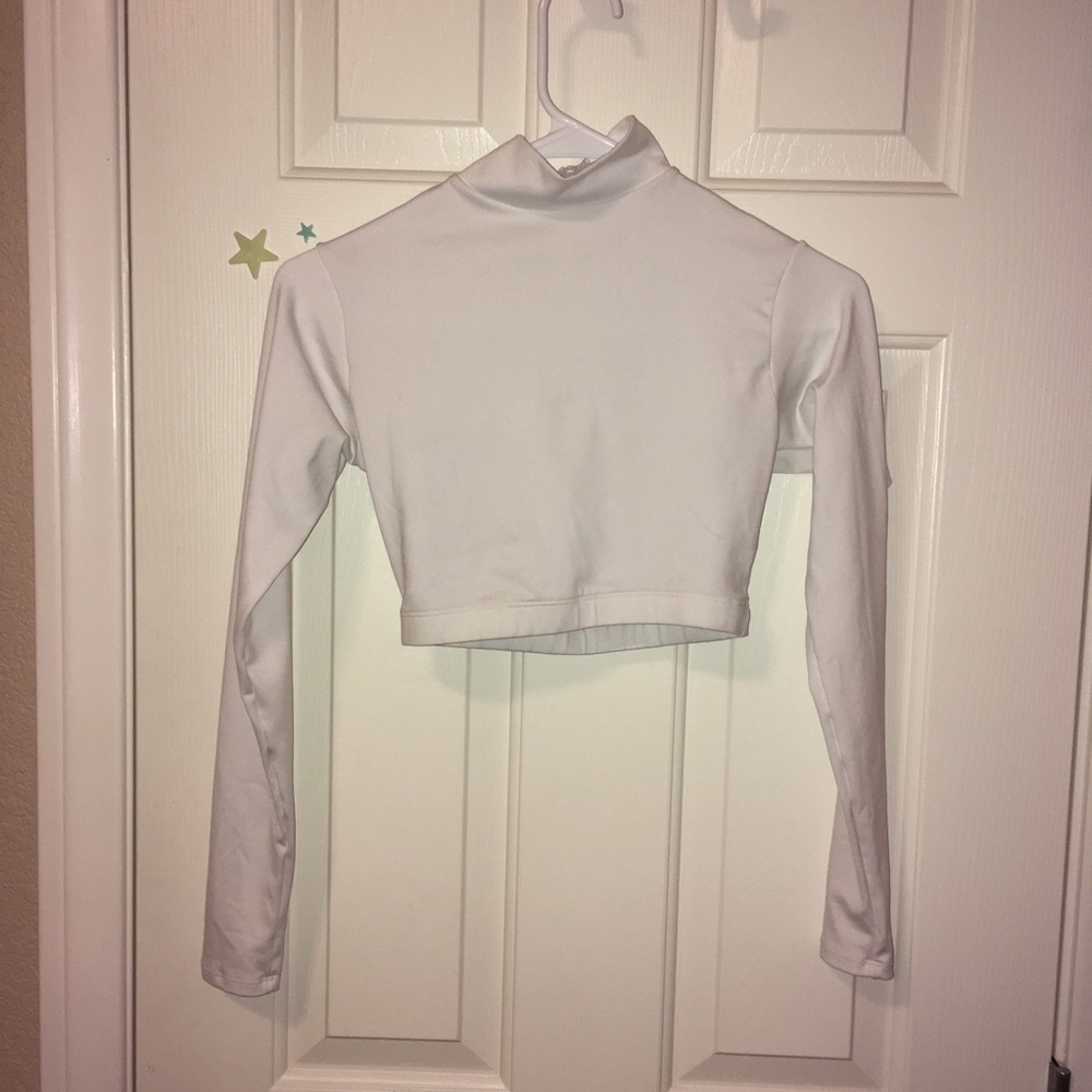 Dance Cheer Preformance Cropped Turtle Neck